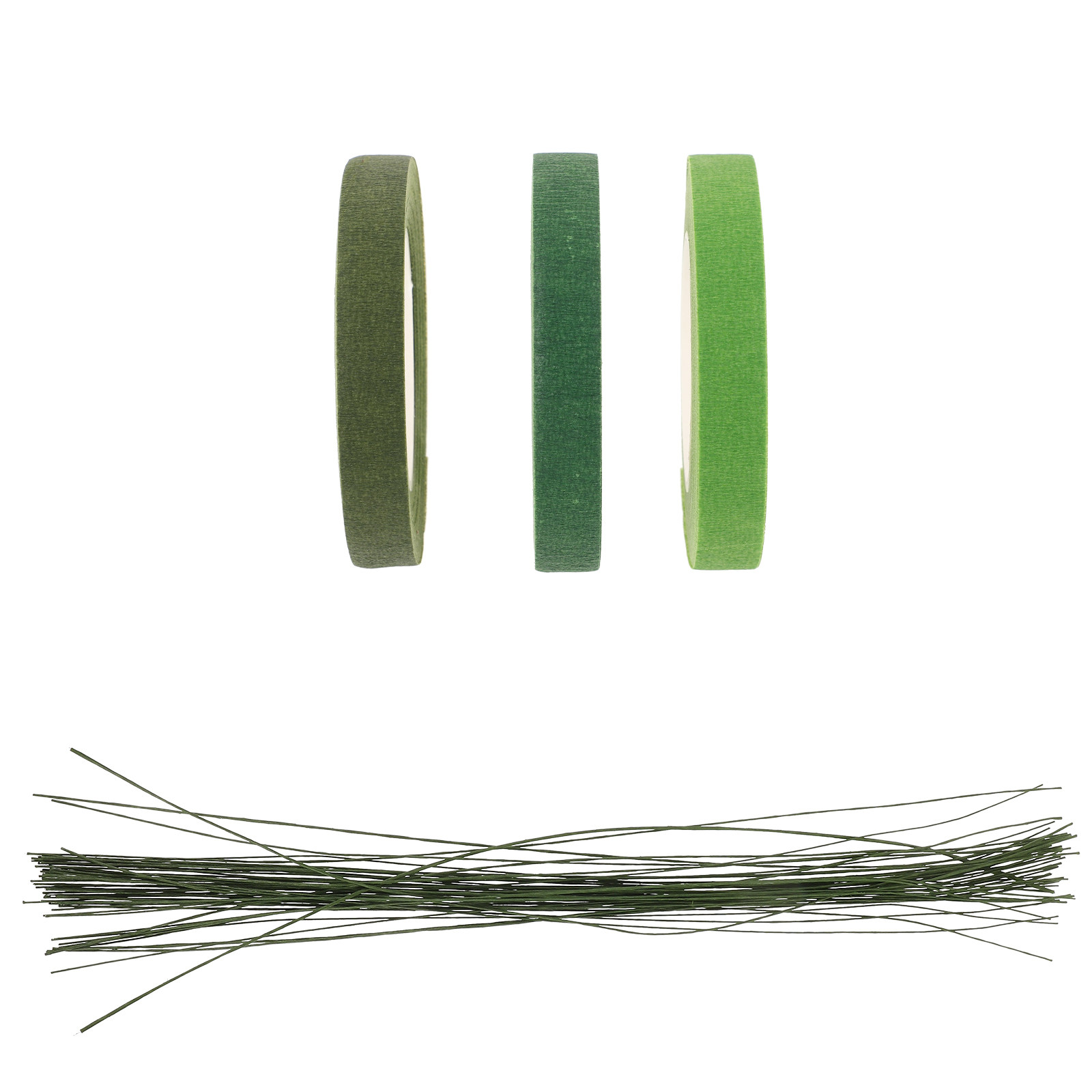Wire Stem Florist - 1Set Bloemstengeltape en Metaaldraad Set DIY