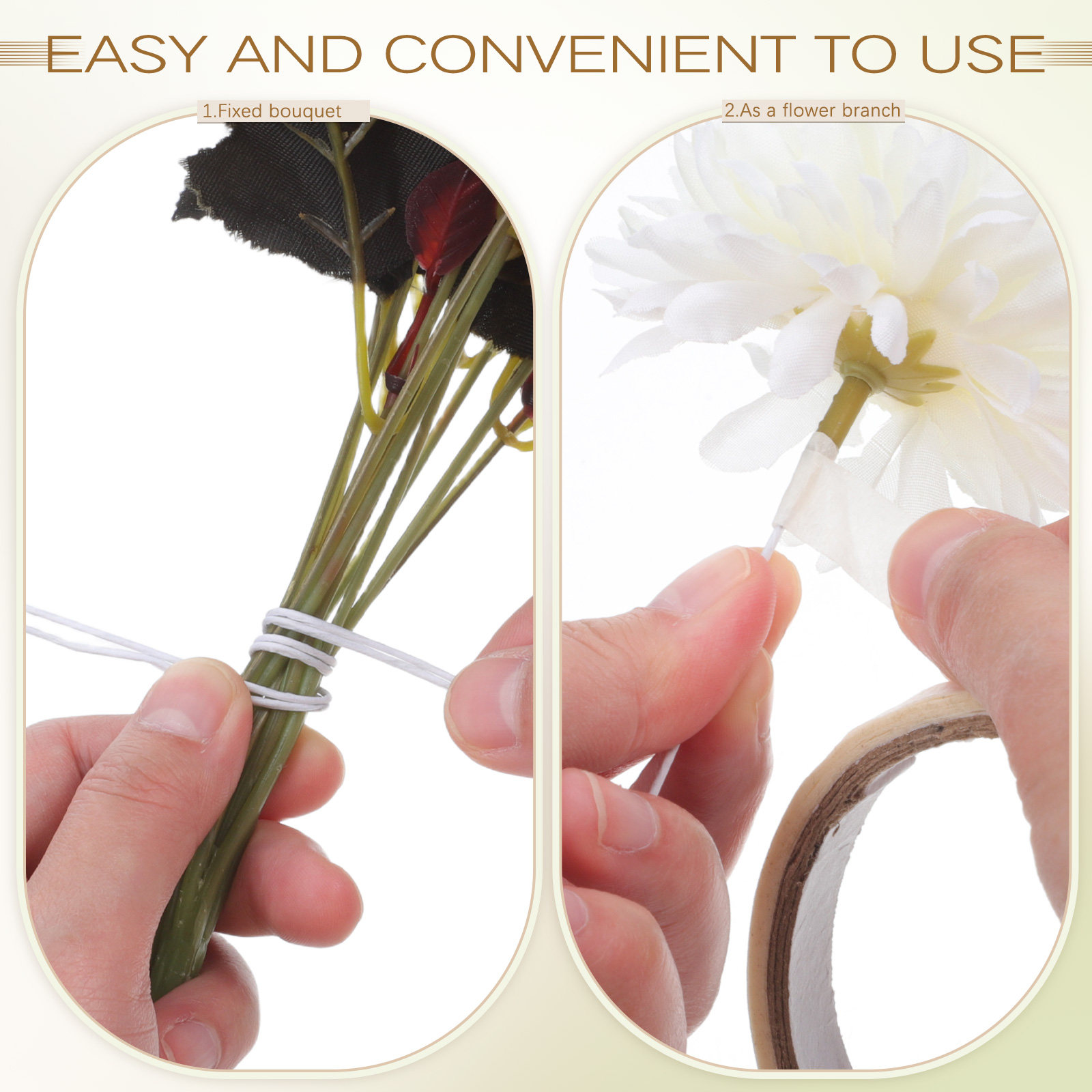100 stuks papieren wisteria-st - Wire Stem Florist recensie en prijs
